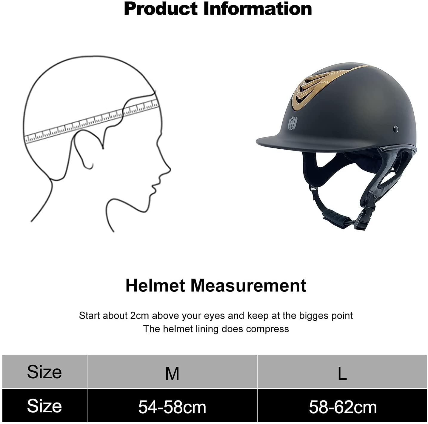 Cappello Equitazione Casco Pilota Unisex Youth, Youth Trendy Casco Pilota con Rotella Regolazione, Casco Equitazione Bambini Ragazze E Donne, A,Medium