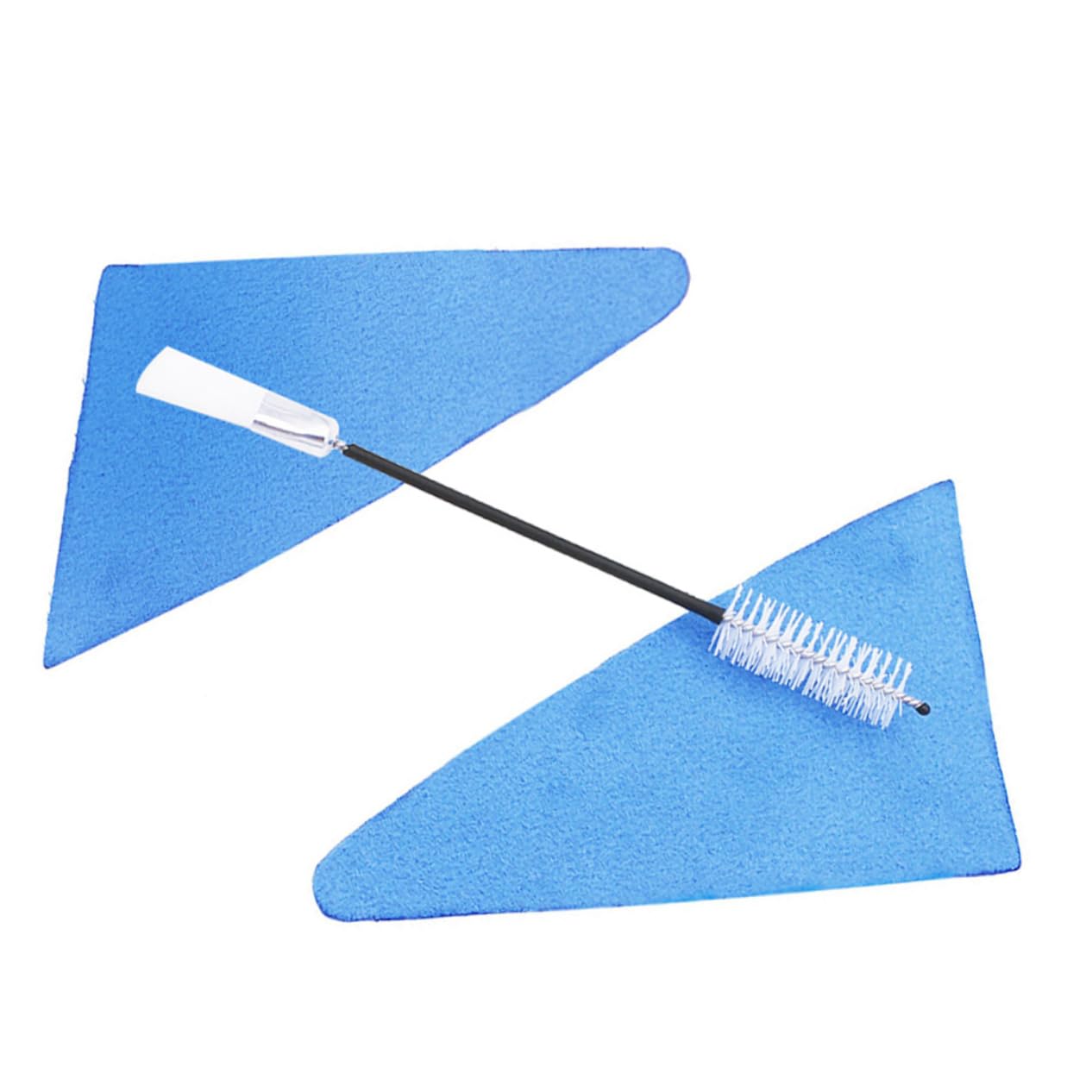 Yardwe 1 Set Portable Saxophone Cleaner Professional Clarinet Flute Cleaning Cloth with Sound Pads Brush Lightweight Compact Design for Easy Carrying for Music Enthusiasts