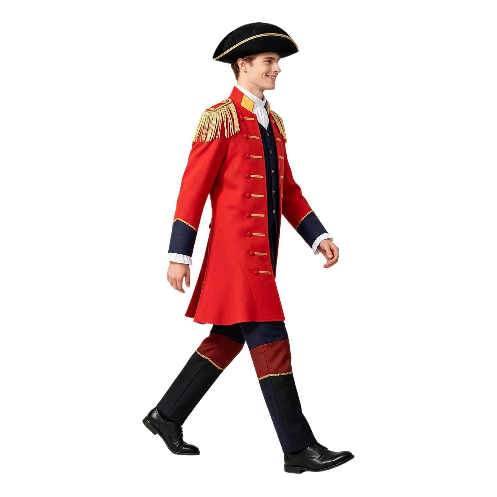 Costume del Fondatore Cappotto Storico Patriottico Giacca Pantaloni