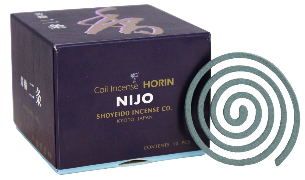 Shoyeido Incense Coils, Nijo (Avenue of The Villa) 1set