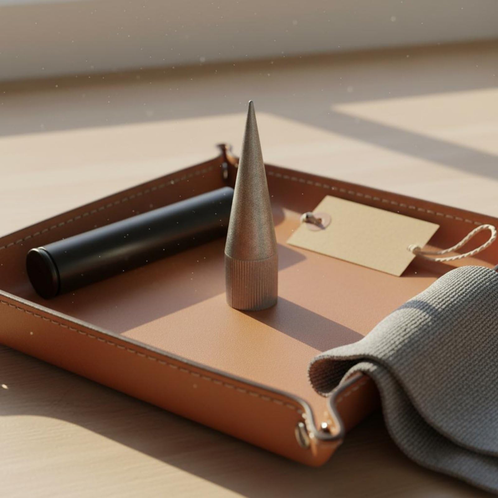 Afilador de Perforadora Herramienta para Cuero con Diseño y Material de Esmeril Adecuado para Manualidades Taller y Proyectos de Bricolaje