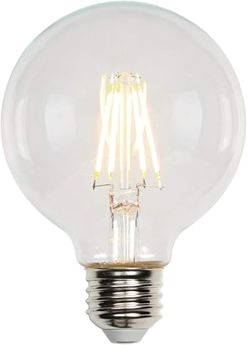 Westinghouse Lighting 4317200 - Bombilla LED de filamento transparente regulable equivalente a 40 W G25 base mediana