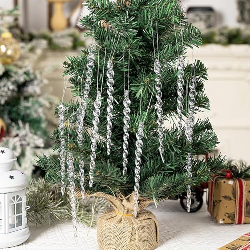 Glaçon de Noël incassable en acrylique pour décorer sans risque de casse - 5