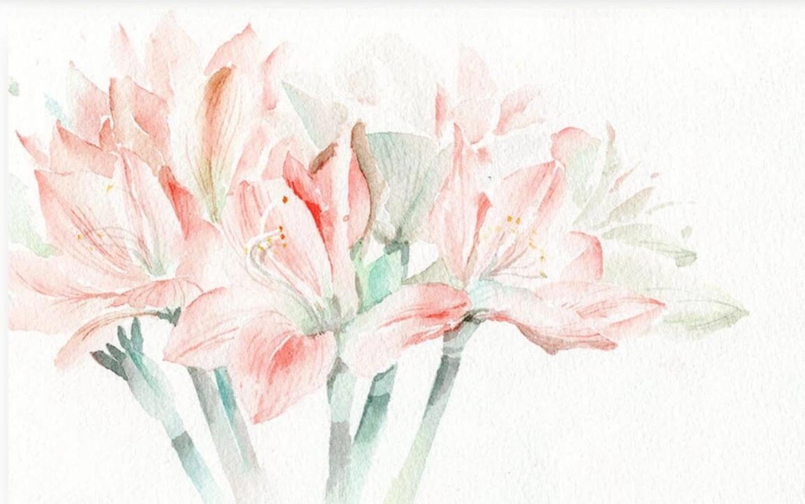 Papier peint aquarelle rose pastorale pour transformer votre chambre en havre de paix