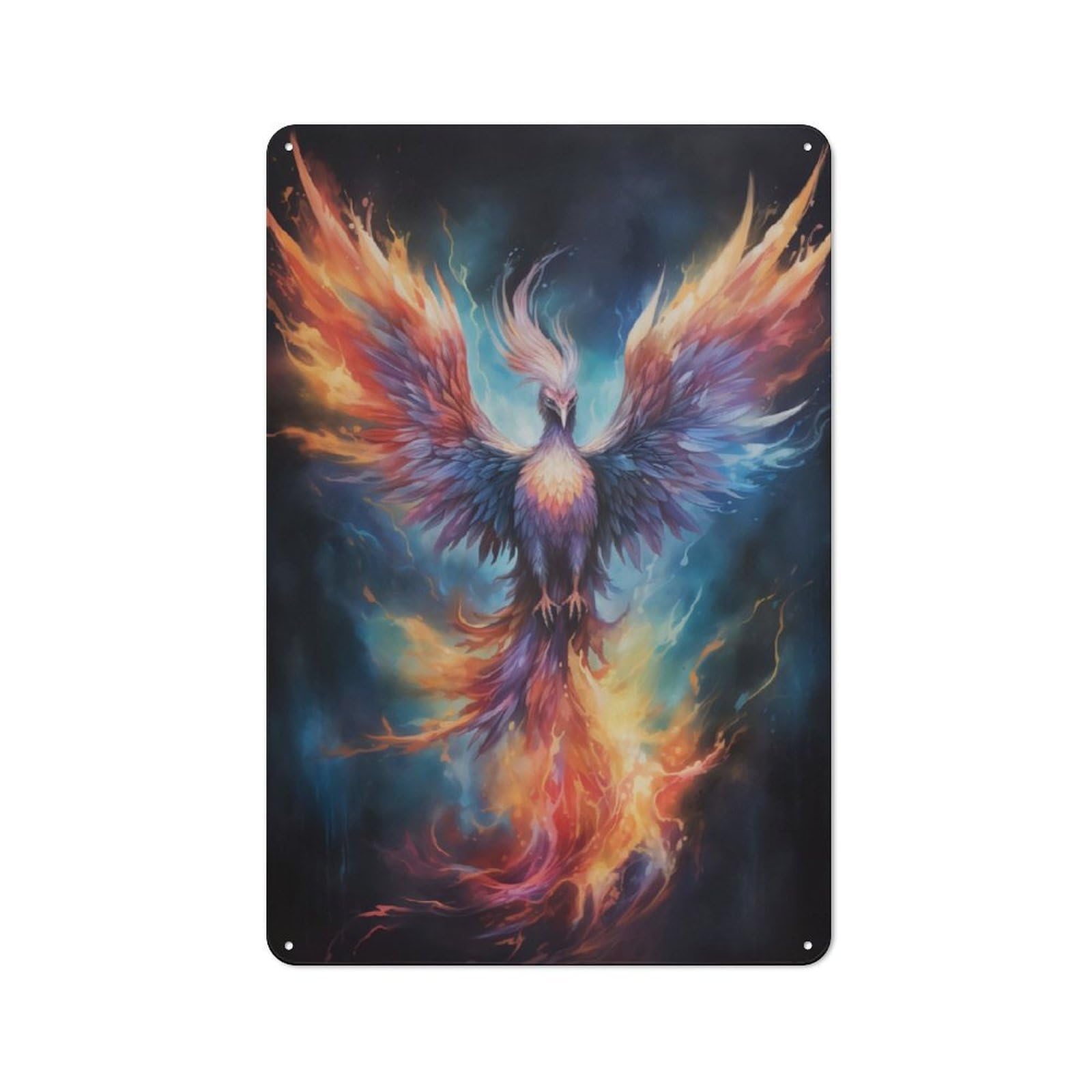 Junmoney Phoenix Retro Tin Sign 30X20cm For Garage Wall, For Fans Of Metal Signs And Themed Wall Decor