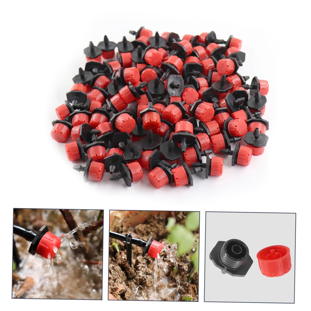 Toddmomy 5 Set Gocciolatori Regolabili per Irrigazione per E Compatibili con Facile del Accessorio per Irrigazione Automatica E Manutenzione Piante 100 Pezzi*5