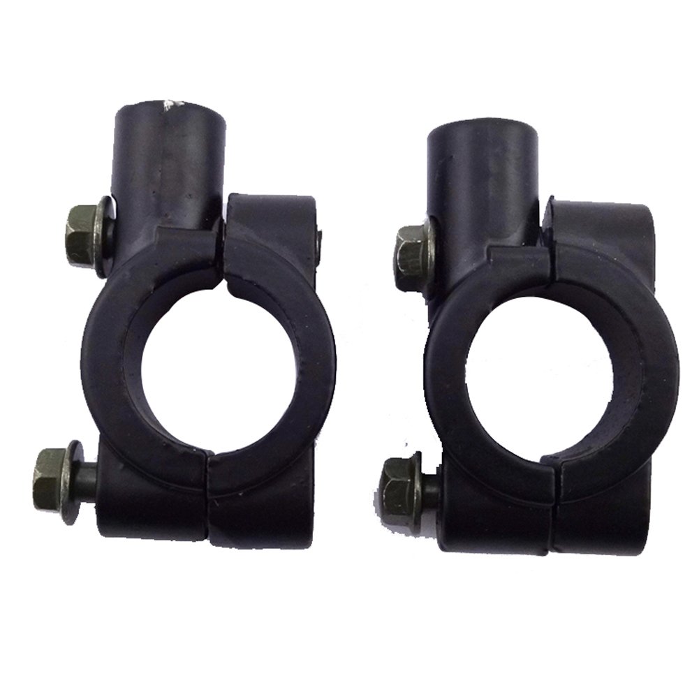 TC-Motor Alloy 10mm Mirror Mount Holders Bracket Clamp For 7/8'' 22mm Handlebar ATV Quad 4 Wheeler Dirt Pit Bike Moped Motorcycle Scooter