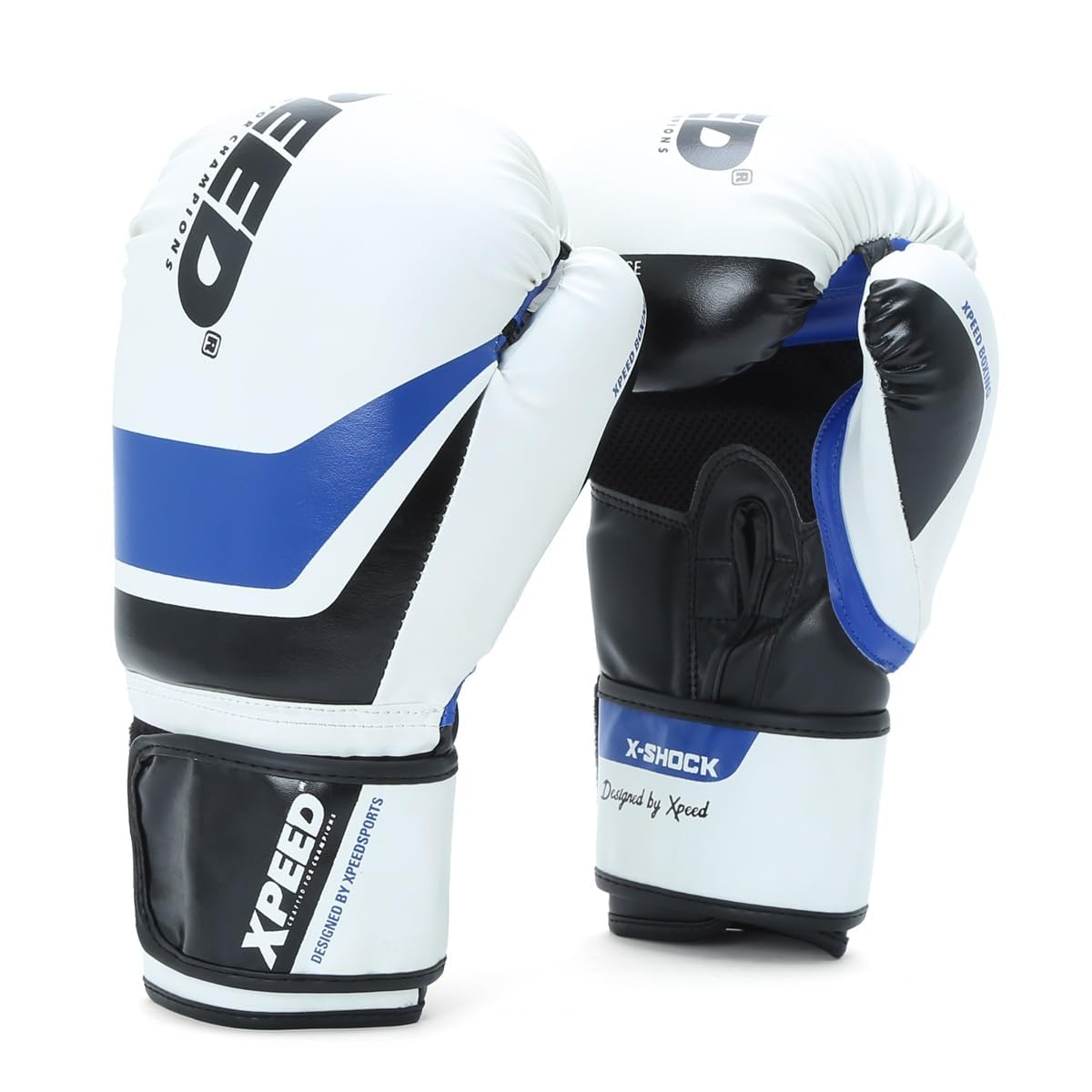 XPEED Boxing Gloves, XP2473 X-Shock Sparring Gloves for Boxing, MMA, Kickboxing, Muay Thai | Fight Boxing for Men & Women | Moulded Inner Foam | Inner Lining & Reinforced Stitching (10oz, Blue) (B0D1LR9VWW) Amazon Price History, Amazon Price Tracker