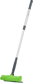 Amazon Basics Ausziehbarer Fensterabzieher mit 180 Grad drehbarem Kopf und Teleskopstange, 66–96,5 cm