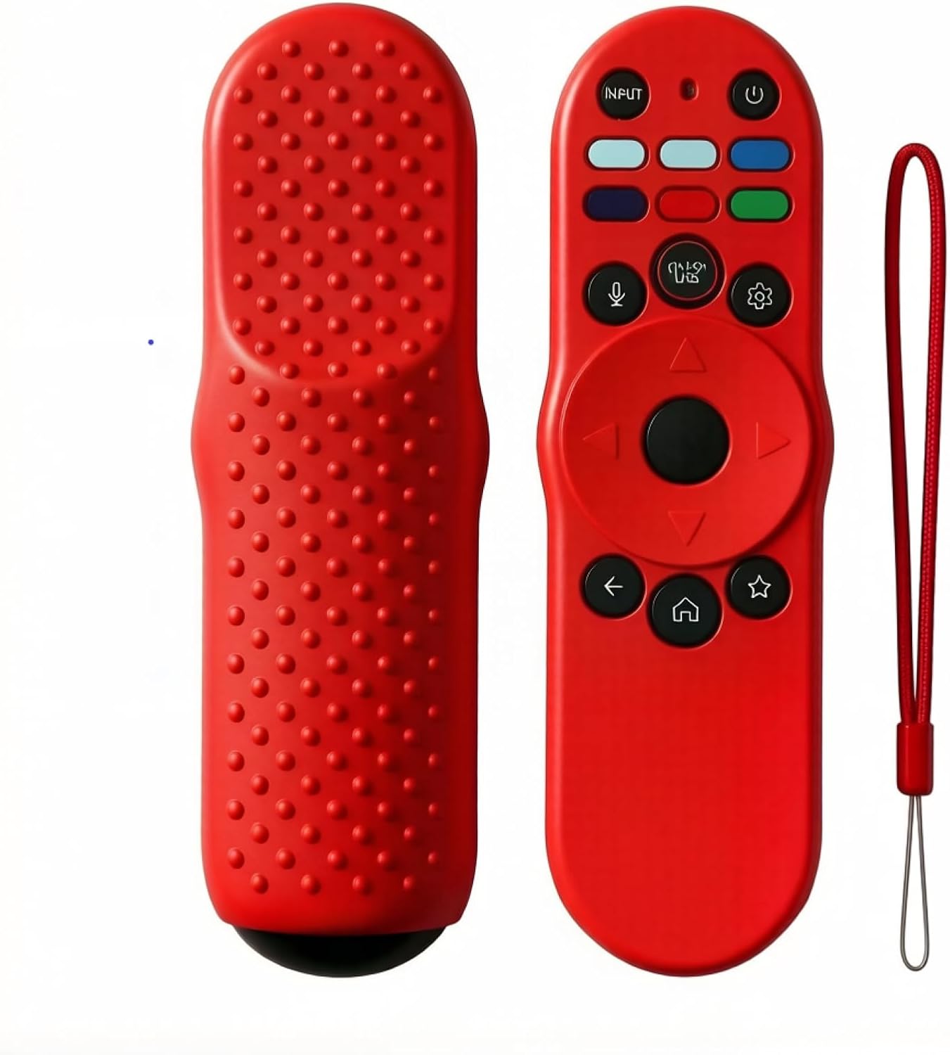 Case Cover for VIZIO XRT270 Smart 2023 TV Remote, Silicone Controller Case Cover Anti Slip Shockproof Protective Sleeve Skin with Lanyard - Red