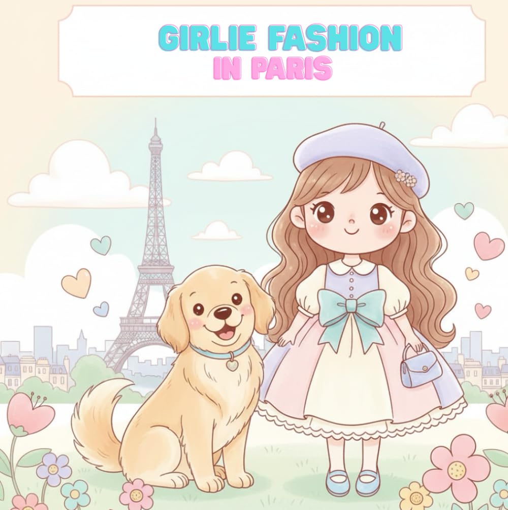 Girlie Fashion in Paris: Ein liebevoll gestaltetes Ausmalbuch für Kinder