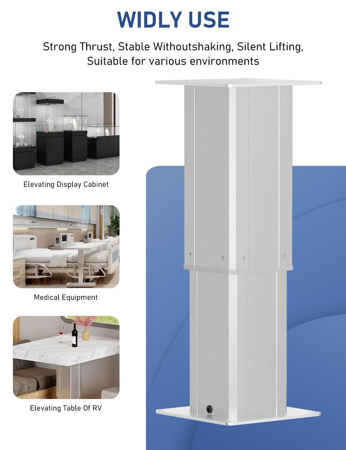 DIHOOL Tavolo Elevatore Elettrico Capacità 270kg Altezza Regolabile 420 720mm Telaio Telescopico Telecomando WLAN Manuale Corsa 300mm Velocità 5mm s per Officina Camper Ufficio