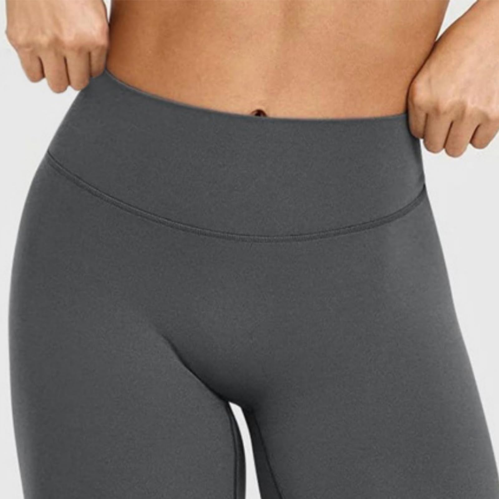 Generisch Damskie legginsy z prostymi nogawkami, bezszwowe z przodu, wysoka talia, efekt push-up, idealne do jogi i fitnessu