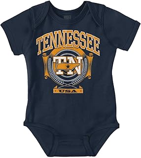 Brisco Brands Tennessee TN Pride Southern Hometown Baby Romper Boys or Girls