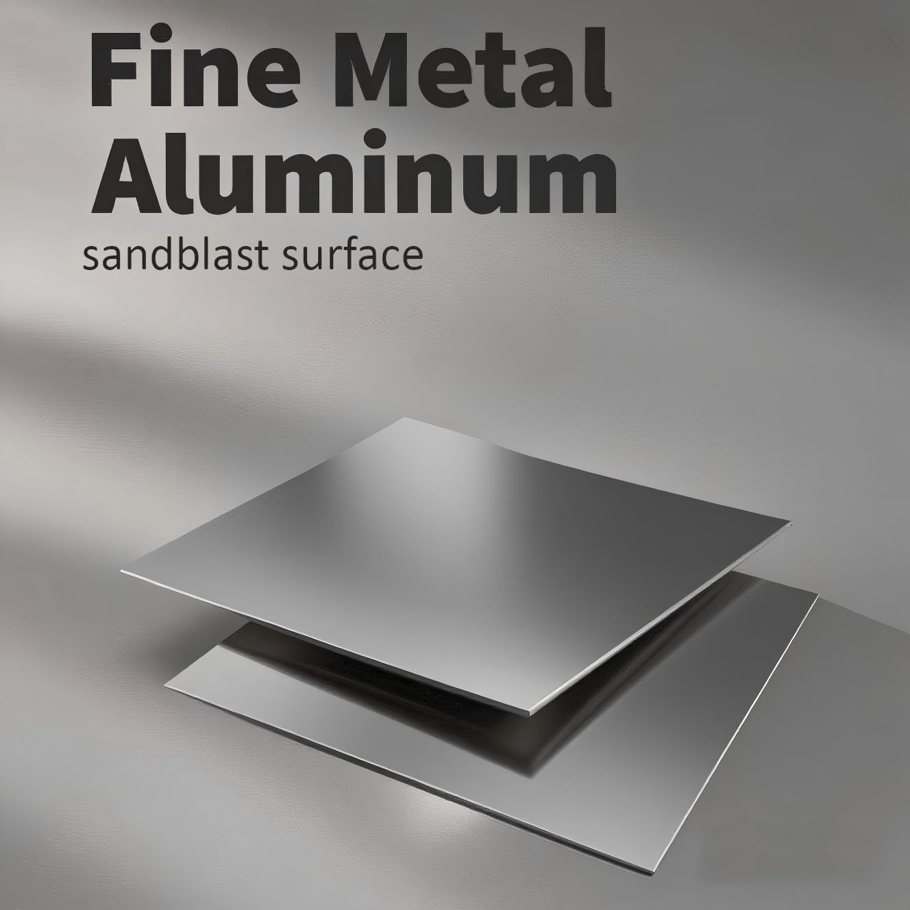 5052 Aluminiowa, anodowana, szara, piaskowana blacha | Szare, piaskowane, różne rozmiary do znaków i tabliczek znamionowych