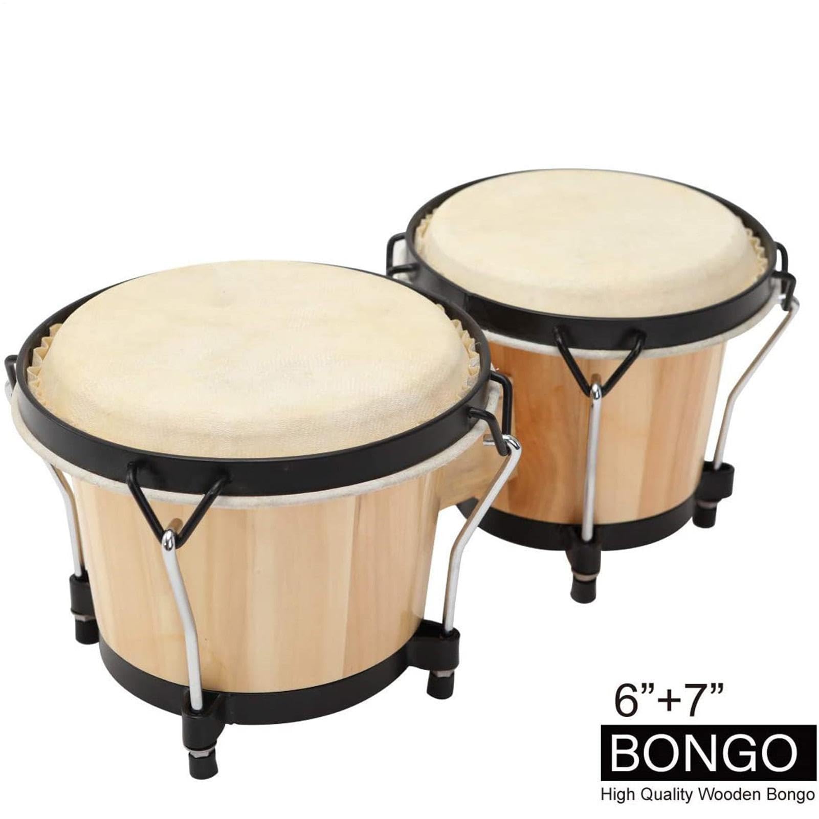 Drewniane Bongosy Perkusyjne Dla Dzieciaków Edukacyjny Drewniany Instrument