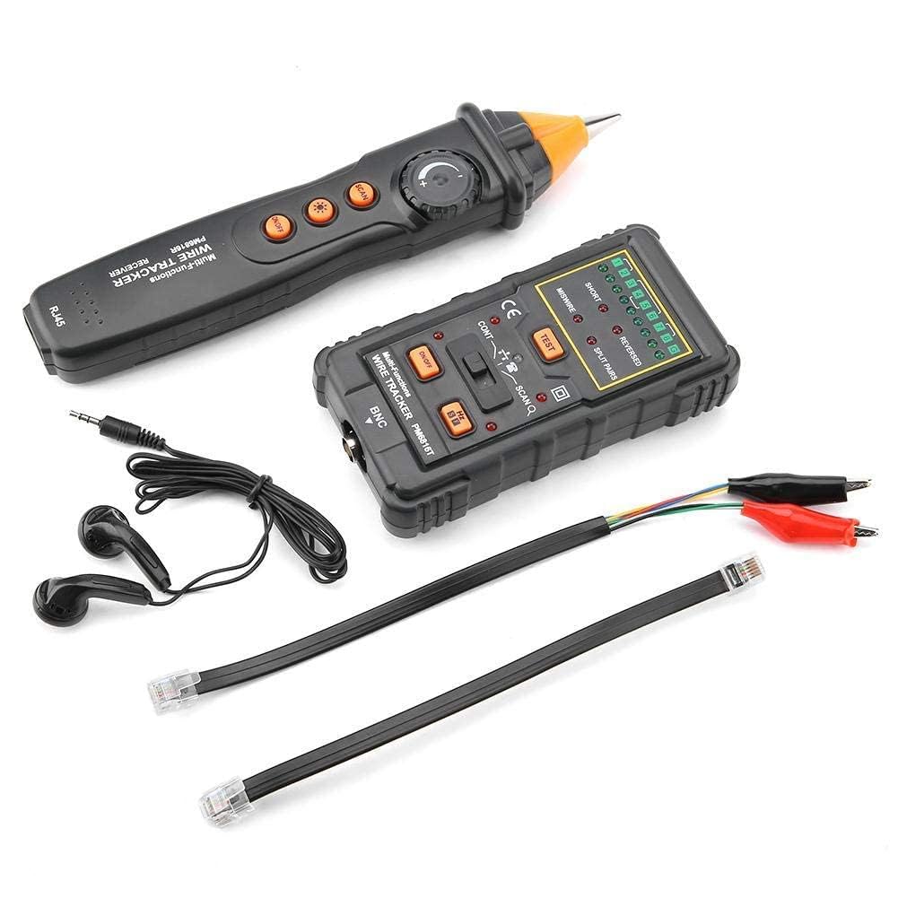 Tester per Cavi, PEAKMETER PM6816 RJ11 RJ45 Line Finder, Emettitore Ricevitore Cavo di Rete Wire Tracker