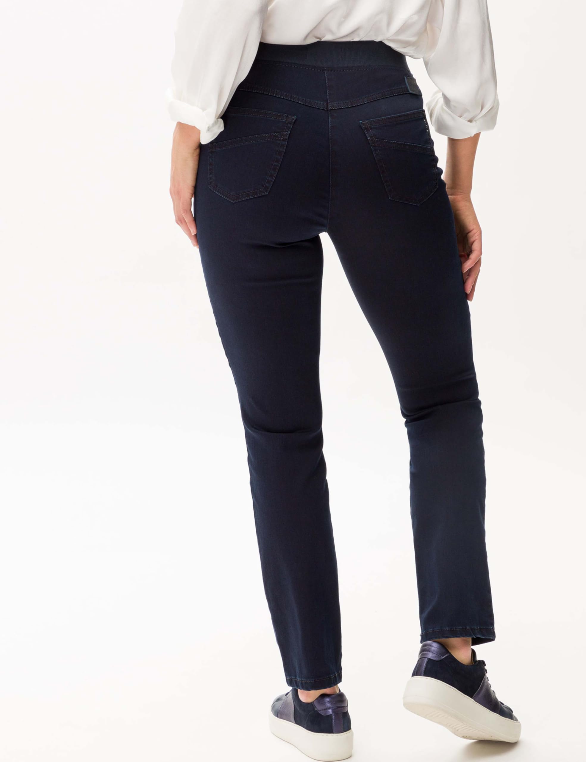 Raphaela By Brax Damen Pamina Rundum Schlupf Super Dynamic Denim Slim Jeans, Dark Blue, 40W / 32L EU