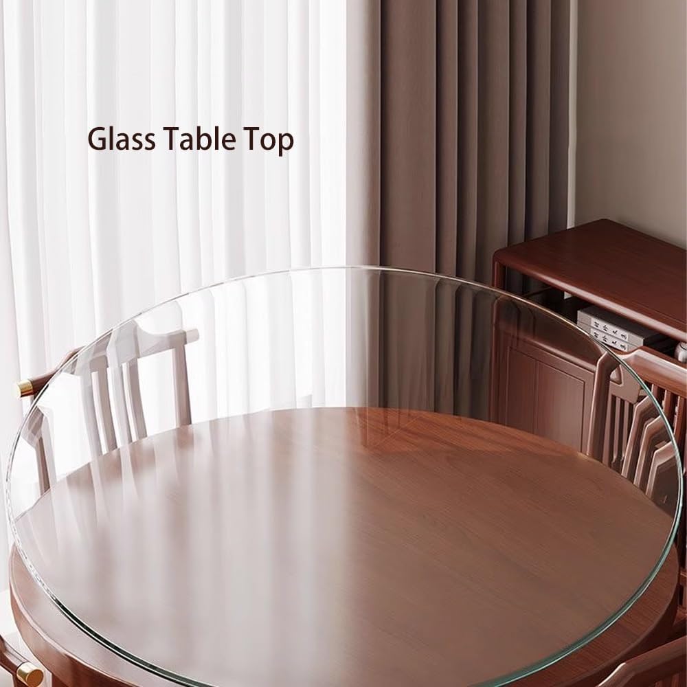 Coffee Tabletop Tempered Glass Table Top, 15/23/27/28/35/39in Replacement Glass Multipurpose For Dining, Patio, Restaurant Table(88CM(34.6IN))