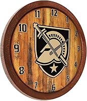 Vista 541 de The Fan-Brand NCAA Oklahoma Sooners: Faux Barrel Top Wall Clock Sports Team Bar Sign Décor - Home Man Cave, Party Decoration - Made On Demand