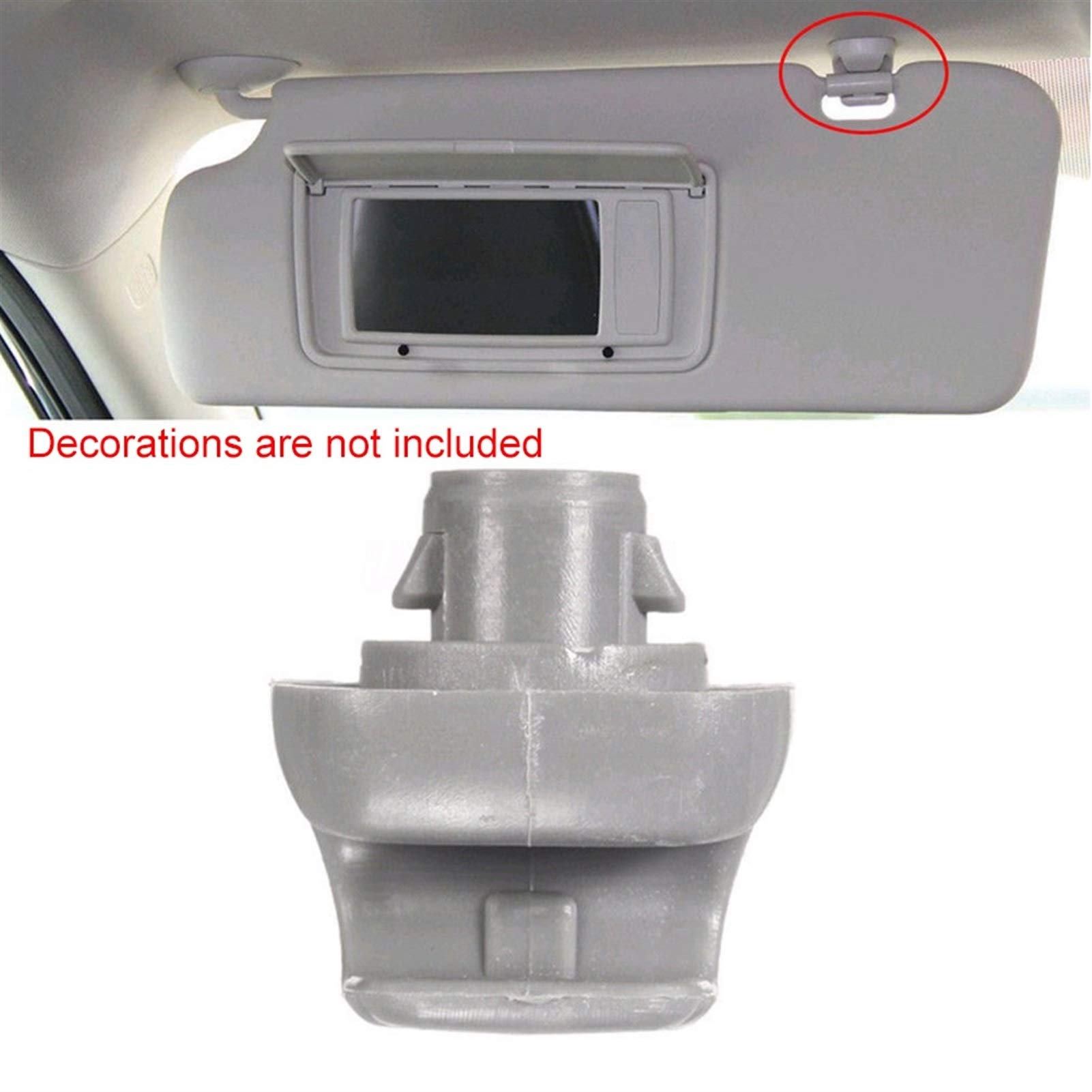 Sonnenblende Clip Sonnenblende Clip Haken Teile Fenster Schatten Sonnenblende Clip Klemmen Hängen Halterung Aufhänger Langlebig Auto Haken Auto Innen Einfache Installation