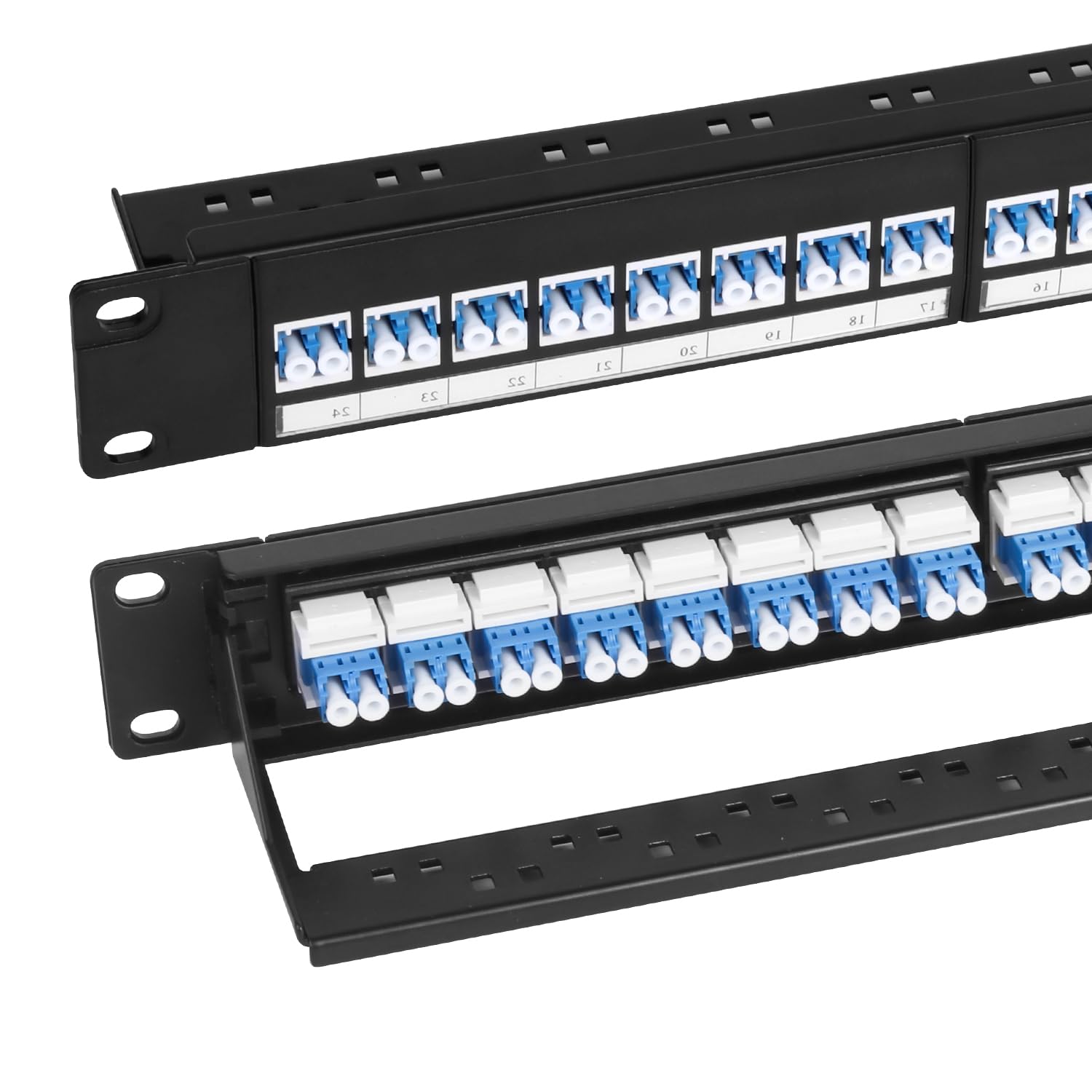 Pannello patch in fibra 1U a 48 porte LC OS1/OS2 per rack standard da 19