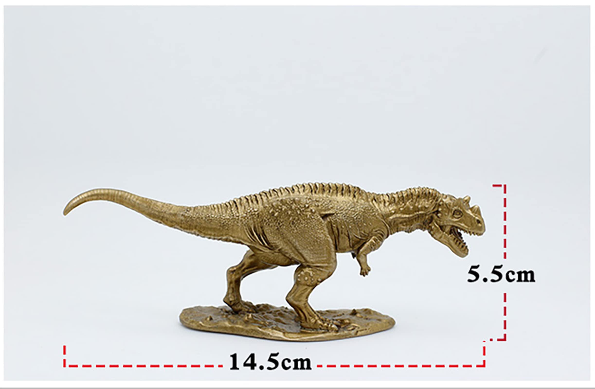 Solidna Miedziana Figurka Tyranozaura Rexa, Mosiężny Model Ceratozaura Dinozaura, Biurko Do Nauki, Stolik Kawowy, Ozdoba Samochodowa