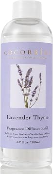 COCORRINA Reed Diffuser Refill- Lavender Thyme 6.7 oz. Reed Diffuser Oil Refill Home Fragrance for Bedroom, Bathroom Home Decor