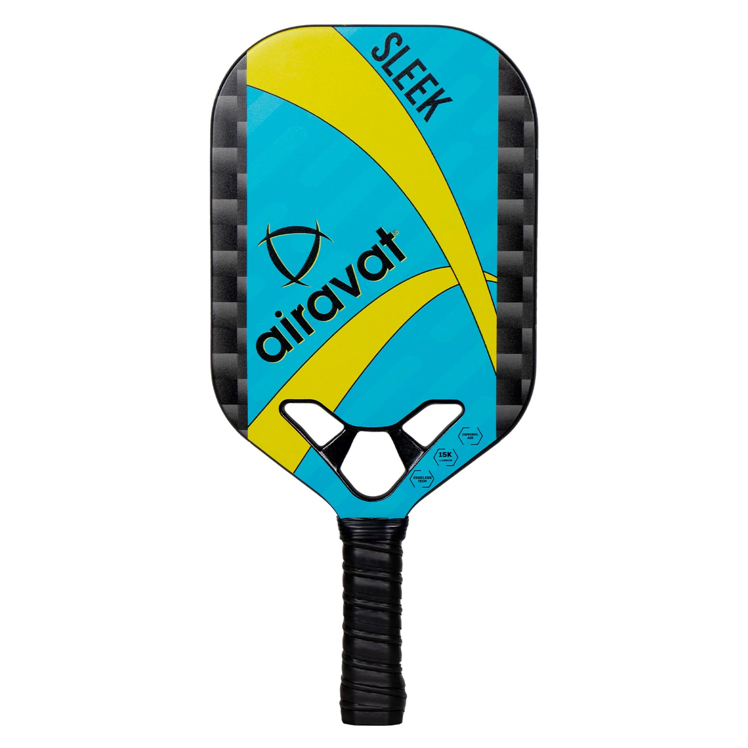 Airavat Pickleball Paddle, Sleek Pickleball Paddle Pack of 1 Pc Made of 15K Carbon, Elongated Handle Increased Power and Spin, High Performance Pickleball Racket (Yellow/Blue)-image-32