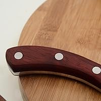 Vista 7 de Lifespace Cuchillo de chef estilo vikingo con mango de madera y funda