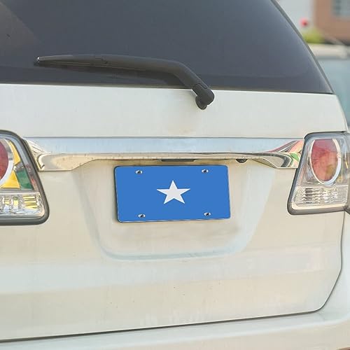 Miniatura 5 de Matrícula frontal de Somalia con bandera de Somalia, placa decorativa novedosa de matrícula de recuerdo de la bandera nacional para hombres,