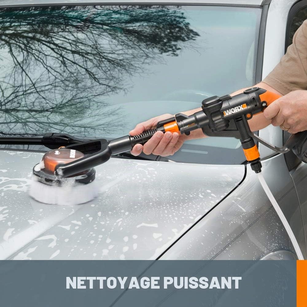WORX Hydroshot WA4071 Kit d'accessoires de nettoyage pour auto/bateau