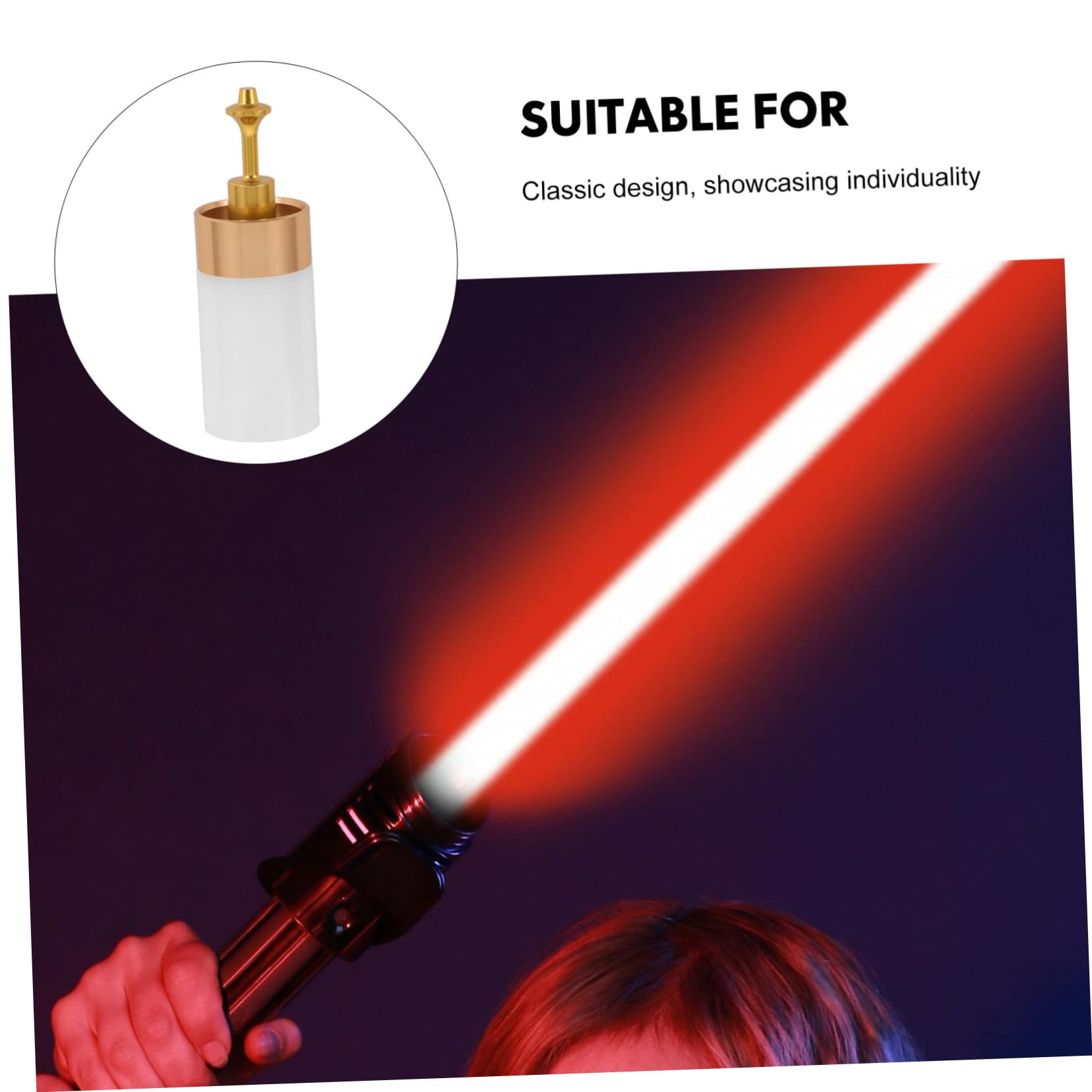 Bouchons De Poignée D'épée Laser Métal Pièces De Rechange Compatibles 7/8 Pouces Accessoires DIY