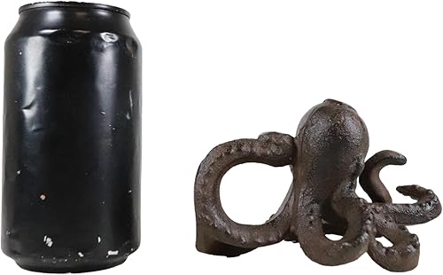 Miniatura 8 de Ebros Gift Kraken de pulpo gigante náutico de hierro fundido con patas de tentáculo en expansión, figura decorativa de pisapapeles de 5.25 pulgadas