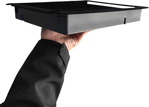 Miniatura 8 de ruihe Compatible con GMC Sierra y Chevy Silverado 150025003500 Bandeja organizadora de consola central negra con reposabrazos de plástico con