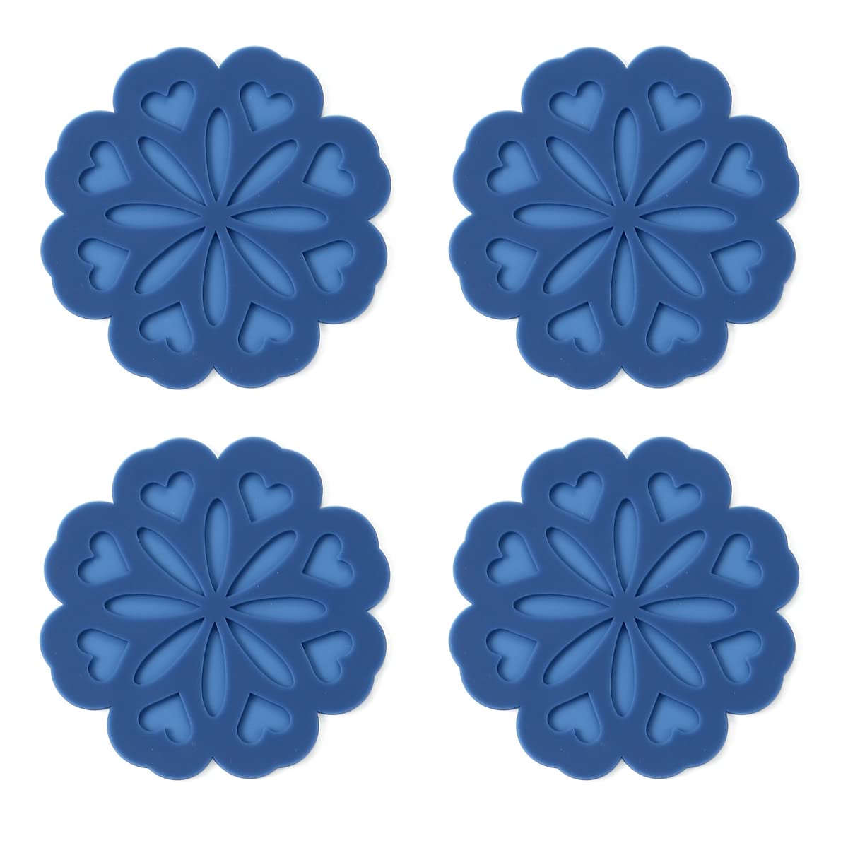 Lot De 4 Dessous De Plat En Silicone, Tapis De Table En Silicone, Résistant à La Chaleur, Antidérapant, Dessous De Plat épais Pour Cuisine, Salle à