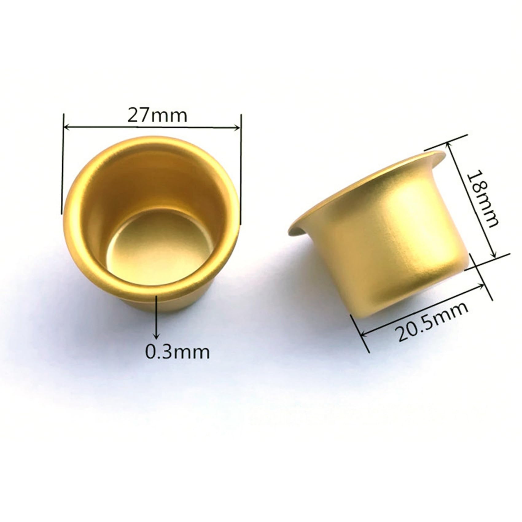 Insert de Bougie en Métal – Bougeoir DIY pour Bougies Coniques 200