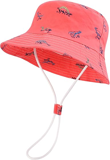 JUPSK Baby,Clothing,Baby Boys 0-24m,Accessories,Hats & Caps JUPSK Children Beach Hat, Kid Sun Hat Unisex Children Summer Hat Wide Brim Sun Protection Hat with Dinosaur Pattern