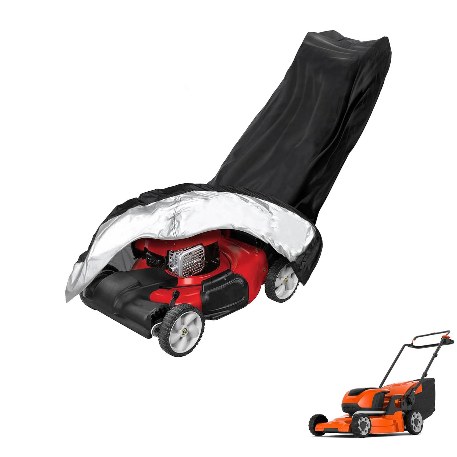 lawnmower cover Compatible with Husqvarna LC 247i ,waterproof and sun,suitable for indoor and outdoor use all year round, comes with a storage bag — image 1