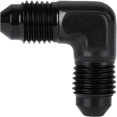 Miniatura 14 de Adaptador de unión reductor de llamarada macho 4AN macho a 3AN de aluminio negro