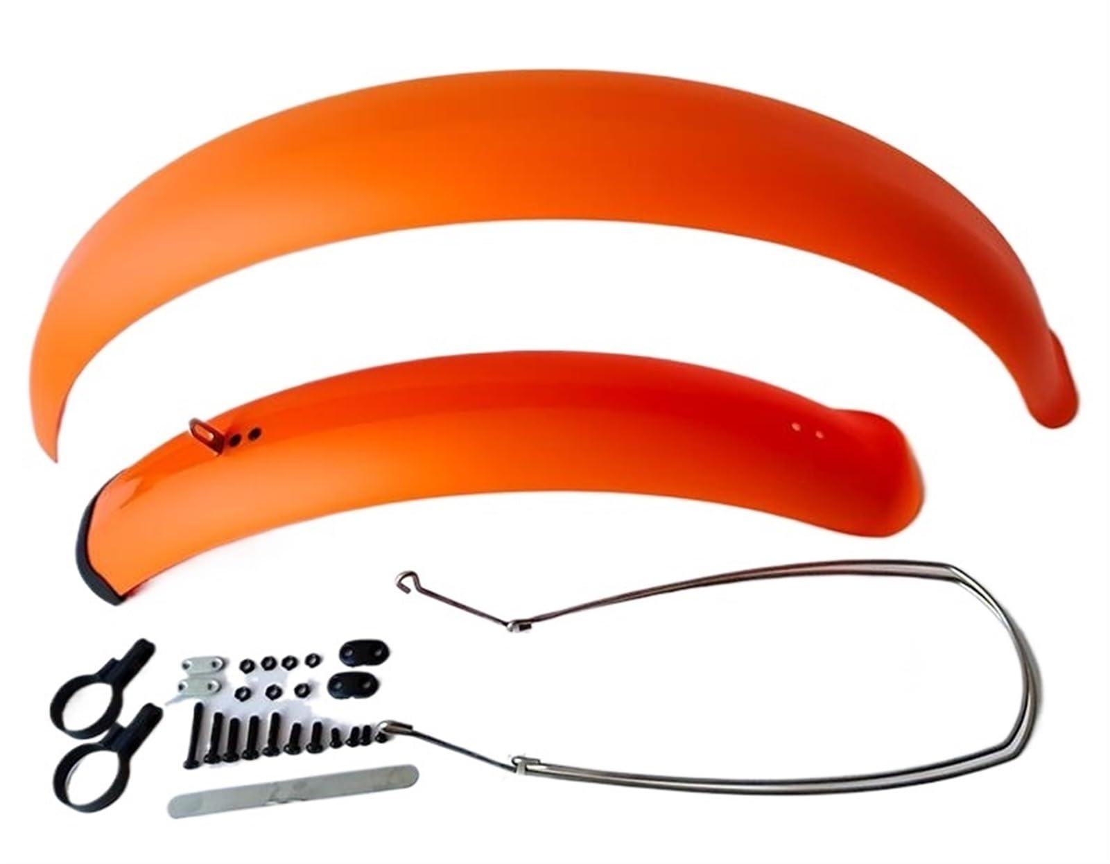 LPHFDCS Bike Mudguards 26inch *4.0 Snow Bike Mudguard Fat Bicycle/Beach Bike 110MM All-Inclusive Fender Bicycle Accessories Mountain Bike Mudguards(Orange 20inch)