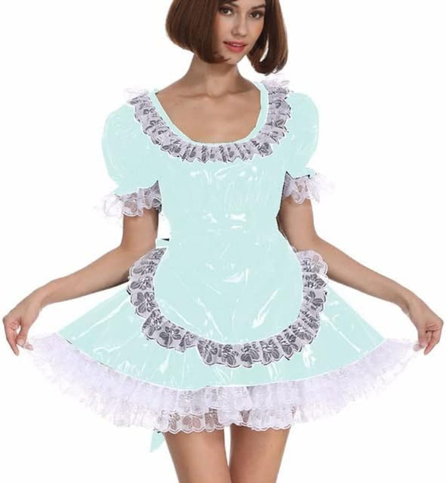 Minifalda De Cuero Ceñida Para Mujer, Traje De Baile Brillante De Verano, Falda Sexy, Minifalda De Tubo De PU
