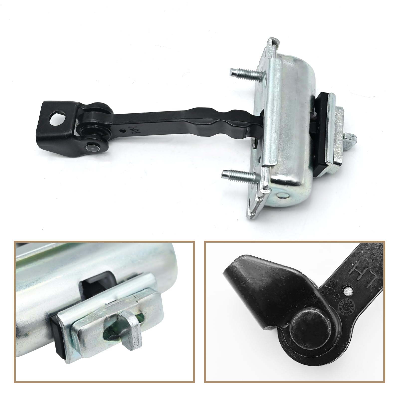 Hoypeyfiy 2Pcs BK21V23500AJ Front Right and Left Door Limiter Hinge Replacement for Ford Tourneo Transit Custom 2012 Onwards Door Check Strap Hinge Replaces 1920125 1870424 - Image 3