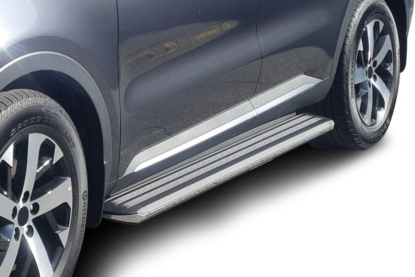 Black Horse Black Aluminum EXCEED Running Boards compatible with 16-25 Pilot / 19-25 Passport / 17-25 Ridgeline
