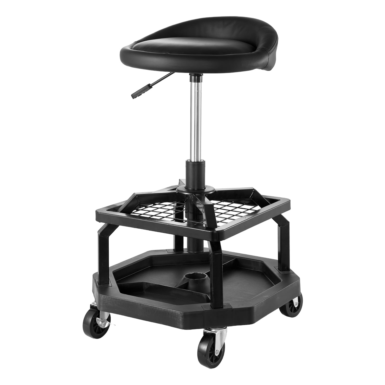 Vevor Europe VEVOR Rolling Garage Stool 300/400LBS Adjustable