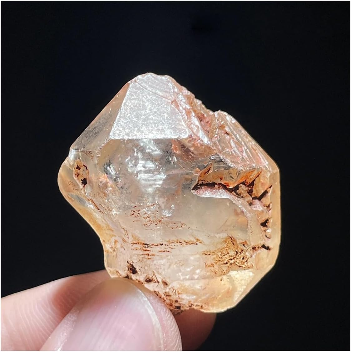 Crystal Stone Home Decor Natural Stone Red Diamond Crystal Mineral Specimen Clear Quartz