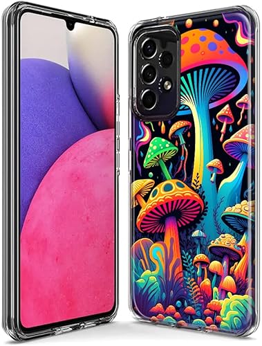 Miniatura 3 de Mundaze - Funda para Samsung Galaxy A13 Slim Hybrid a prueba de golpes, carcasa rígida de TPU suave resistente - Trippy Neon Glow Rainbow - Setas