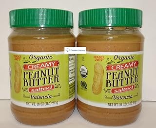 Trader Joe's2 Joe’s Organic Creamy Peanut Butter Valencia Salted 16oz 45...