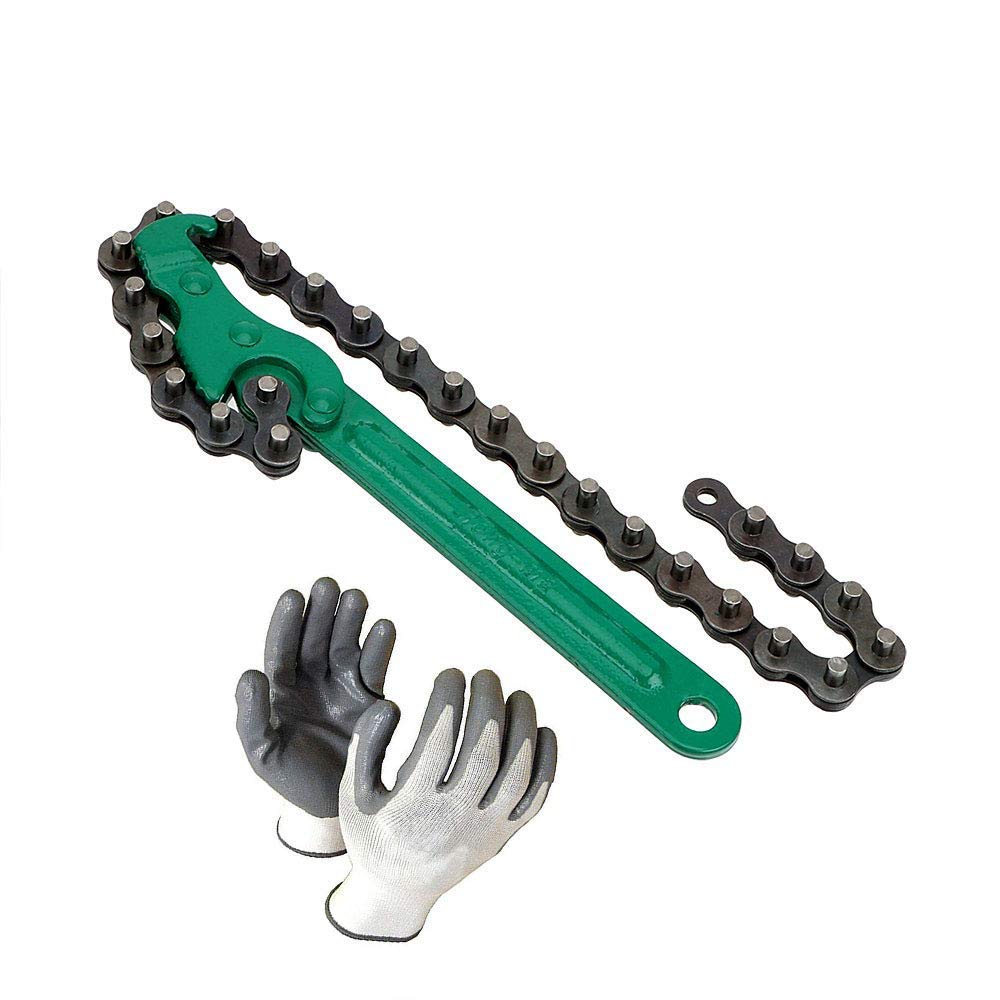 ISC Heavy-Duty Wrench Oil Filter Tool Pipe Fittings Tools Single Sided Adjustable Wrench Combo (9" Inch Chain) (B07PYYNBND) Amazon Price History, Amazon Price Tracker