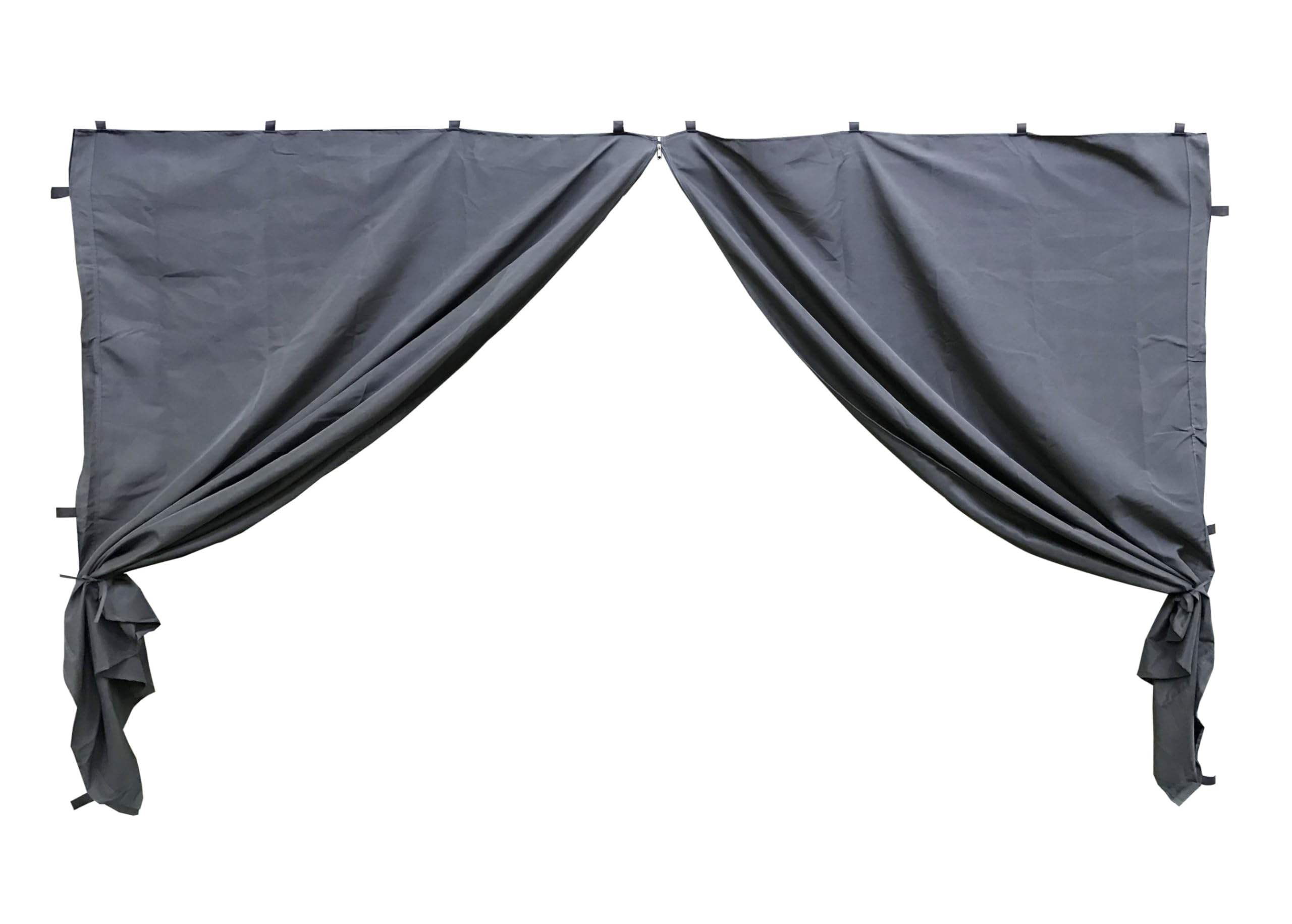 Quick Star Lot de 2 parois latérales avec Fermeture Éclair 250 x 192 cm pour tonnelle Nice 3 x 3 m Paroi latérale Gris RAL 7012